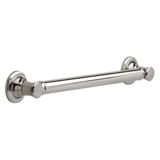 DELTA BathSafety 18" Traditional Decorative ADA Grab Bar — Polished Nickel