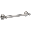 DELTA BathSafety 18" Traditional Decorative ADA Grab Bar — Stainless