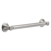 DELTA BathSafety 18" Traditional Decorative ADA Grab Bar — Stainless
