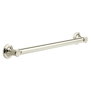 DELTA BathSafety 24" Traditional Decorative ADA Grab Bar — Polished Nickel