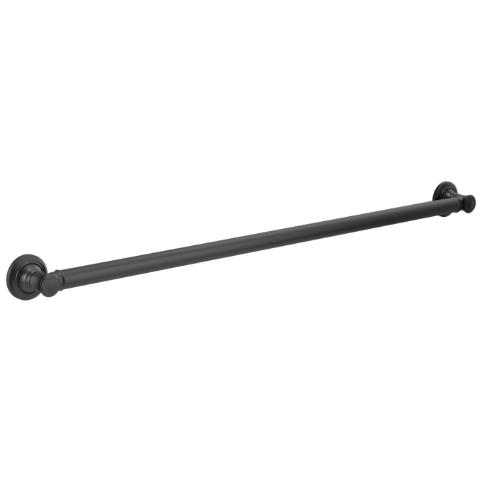 DELTA Traditional Decorative ADA Grab Bar — Matte Black