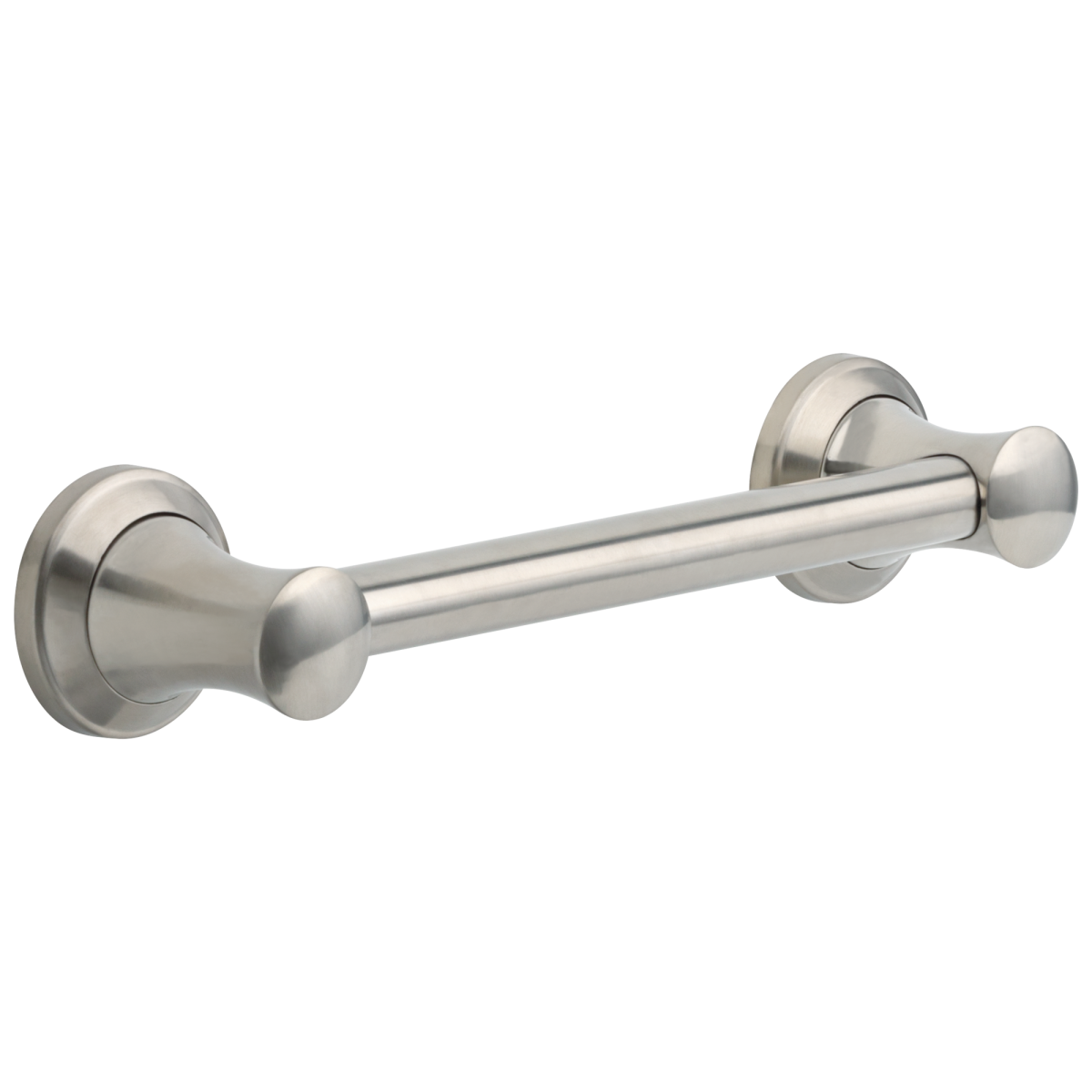 DELTA BathSafety 12" Transitional Decorative ADA Grab Bar — Stainless