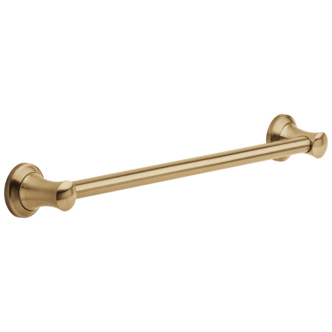 DELTA BathSafety 24" Transitional Decorative ADA Grab Bar — Champagne Bronze