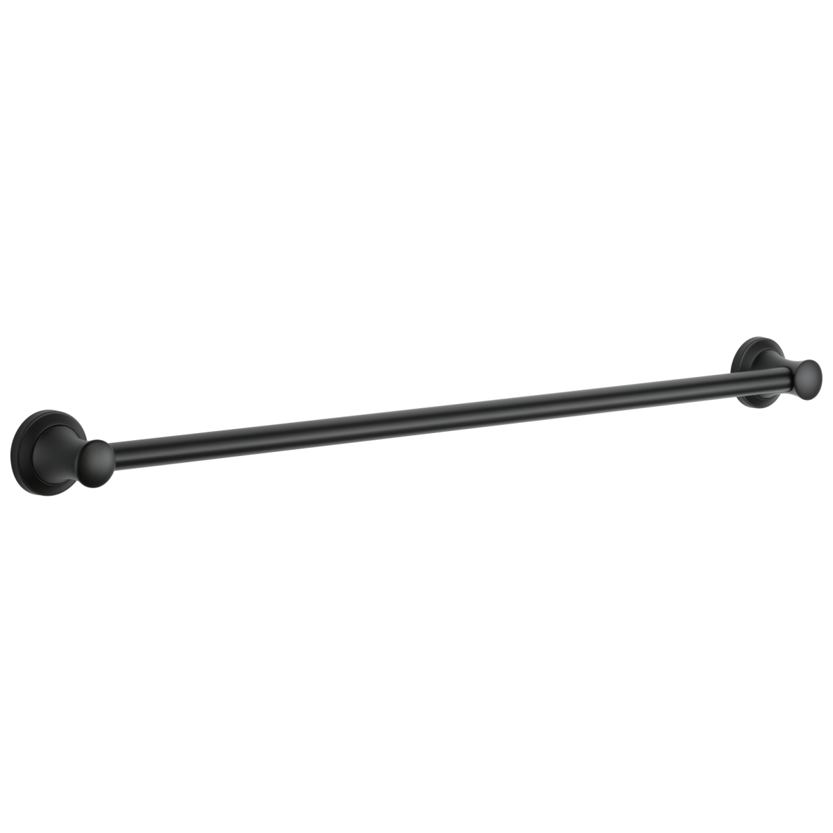 DELTA BathSafety 36" Transitional Decorative Grab Bar — Matte Black