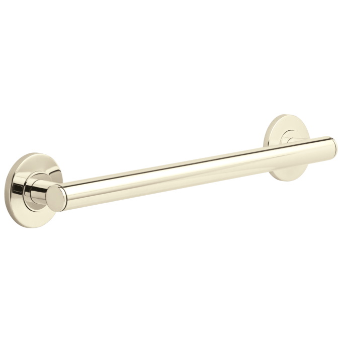 DELTA BathSafety 18" Contemporary Decorative ADA Grab Bar — Polished Nickel