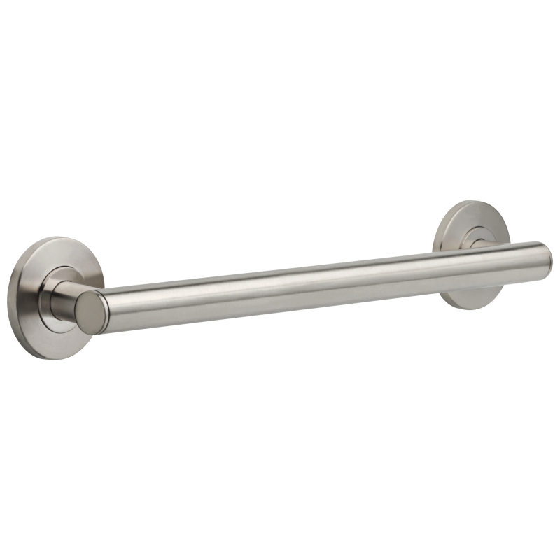 DELTA BathSafety 18" Contemporary Decorative ADA Grab Bar — Stainless