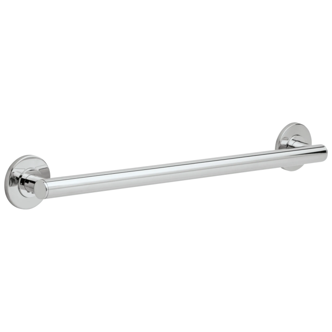 DELTA BathSafety 24" Contemporary Decorative ADA Grab Bar — Chrome
