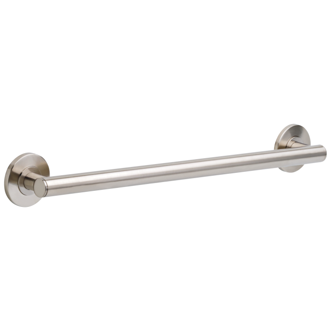 DELTA BathSafety 24" Contemporary Decorative ADA Grab Bar — Stainless