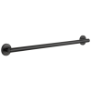 DELTA BathSafety 36" Contemporary Decorative ADA Grab Bar — Matte Black