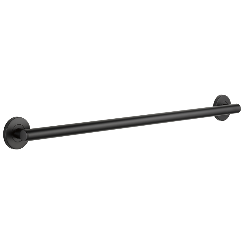 DELTA BathSafety 36" Contemporary Decorative ADA Grab Bar — Matte Black