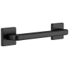 DELTA BathSafety Angular Modern Decorative ADA Grab Bar - 12" — Matte Black