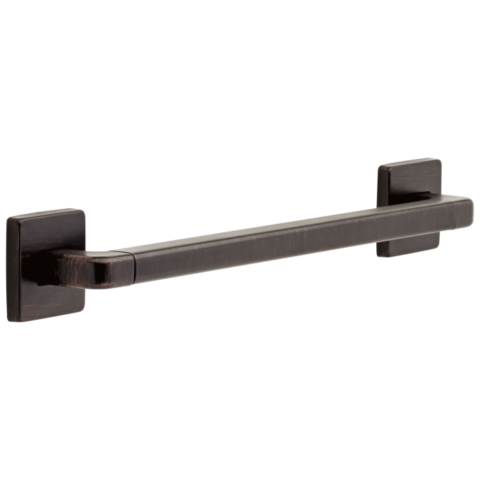 DELTA BathSafety 18" Angular Modern Decorative ADA Grab Bar — Venetian Bronze