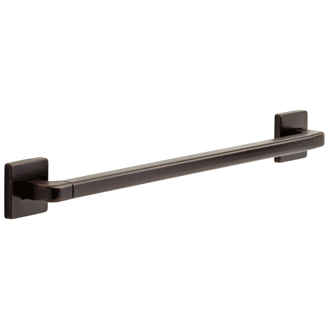 DELTA BathSafety 24" Angular Modern Decorative ADA Grab Bar — Venetian Bronze