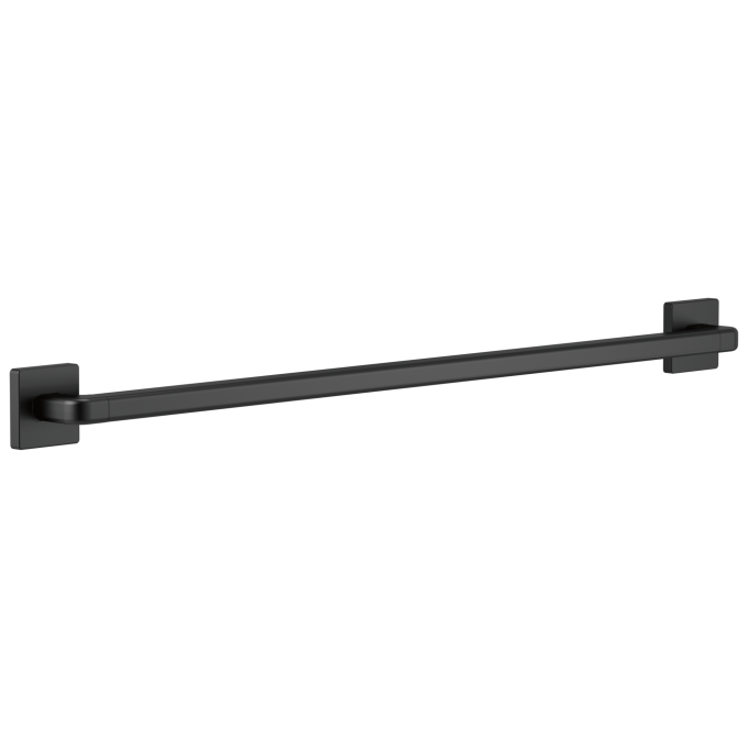 DELTA BathSafety Angular Modern Decorative ADA Grab Bar - 36" — Matte Black