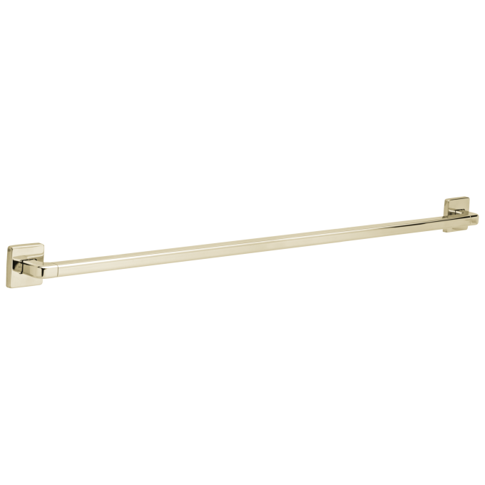 DELTA BathSafety Angular Modern Decorative ADA Grab Bar — Polished Nickel