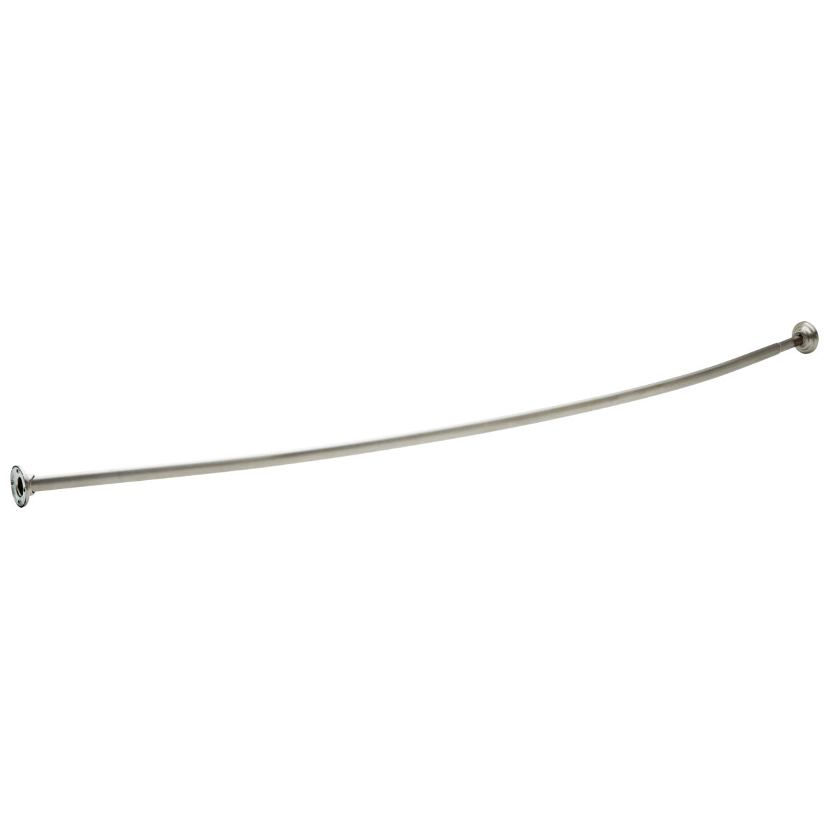 DELTA 1" x 6' Curved Shower Rod with Brackets, 6" Bow — Chrome