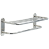 DELTA 24" Metal Towel Shelf with One Bar, Exposed Mounting — Chrome
