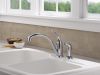 DELTA Collins Single Handle Kitchen Faucet with Spray — Chrome