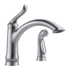 DELTA Linden Single Handle Kitchen Faucet with Spray — Arctic Stainless