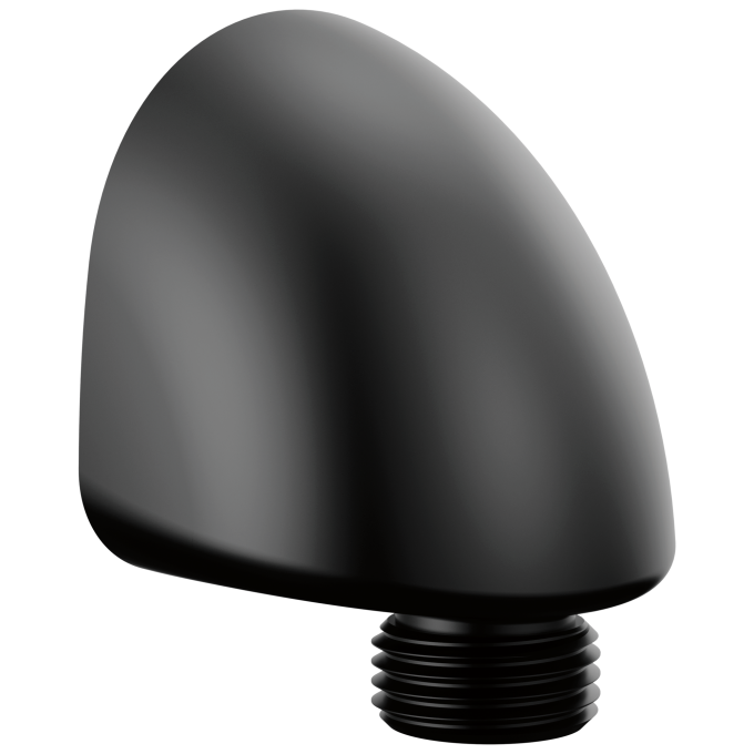 DELTA Universal Showering Components Wall Elbow for Hand Shower — Matte Black