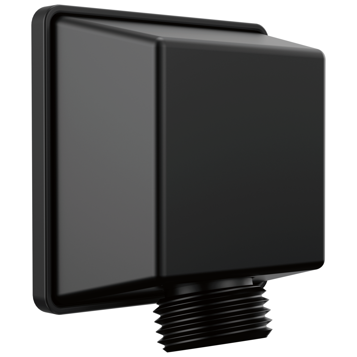 DELTA Universal Showering Components Square Wall Elbow for Hand Shower — Matte Black