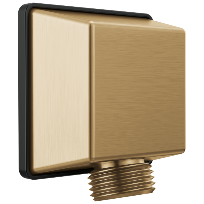 DELTA Universal Showering Components Square Wall Elbow for Hand Shower — Champagne Bronze