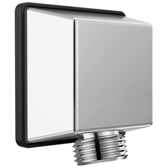 DELTA Universal Showering Components Square Wall Elbow for Hand Shower — Lumicoat® Chrome