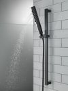 DELTA Universal Showering Components H2OKINETIC Hand Shower 1.75 GPM w/Slide Bar 4S — Matte Black