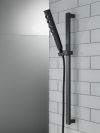 DELTA Universal Showering Components H2OKINETIC Hand Shower 1.75 GPM w/Slide Bar 4S — Matte Black