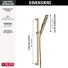 DELTA Universal Showering Components H2OKINETIC Hand Shower 1.75 GPM w/Slide Bar 4S — Lumicoat® Champagne Bronze