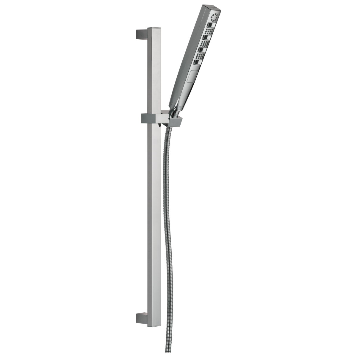 DELTA Universal Showering Components H2OKINETIC Hand Shower 1.75 GPM w/Slide Bar 4S — Lumicoat® Chrome