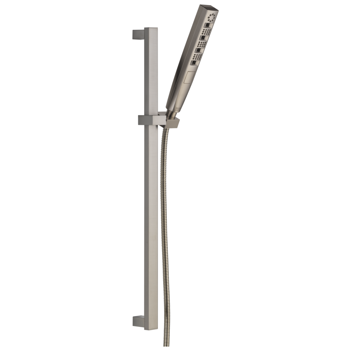 DELTA Universal Showering Components H2OKINETIC Hand Shower 1.75 GPM w/Slide Bar 4S — Lumicoat® Stainless