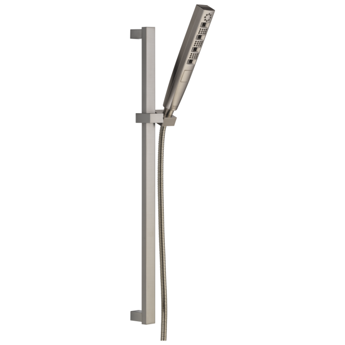 DELTA Universal Showering Components H2OKINETIC Hand Shower 1.75 GPM w/Slide Bar 4S — Lumicoat® Stainless