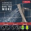DELTA Universal Showering Components H2OKINETIC Hand Shower 1.75 GPM w/Slide Bar 4S — Lumicoat® Stainless