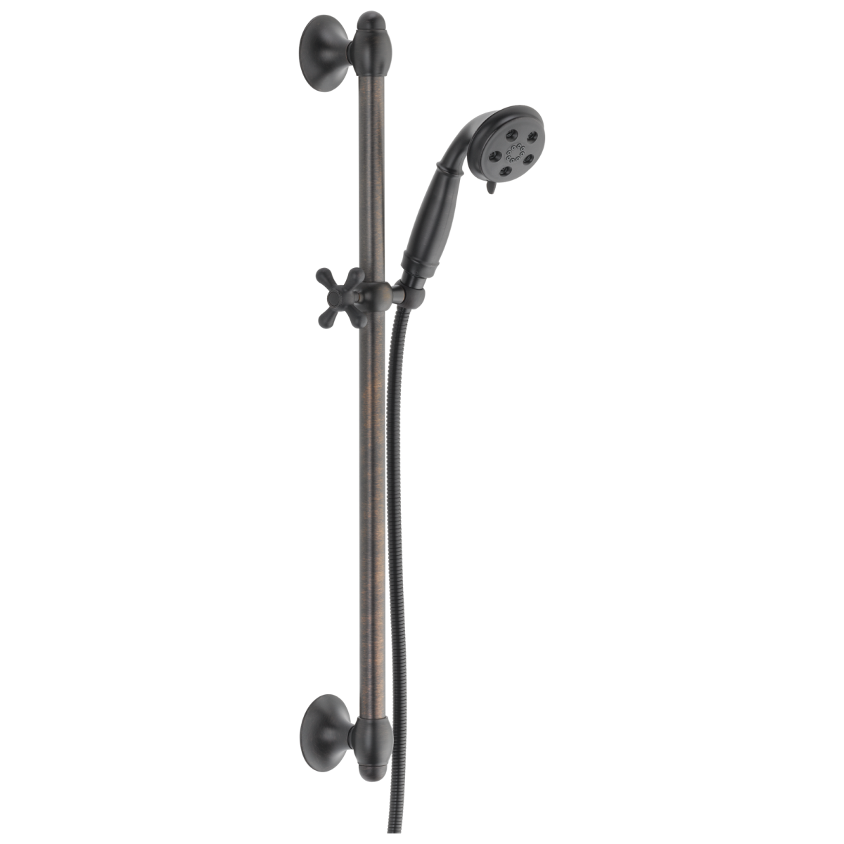 DELTA Universal Showering Components H2OKINETIC 3-Setting Slide Bar Hand Shower — Venetian Bronze
