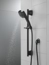 DELTA Universal Showering Components 3-Setting Slide Bar Handshower — Matte Black