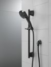 DELTA Universal Showering Components 3-Setting Slide Bar Handshower — Matte Black