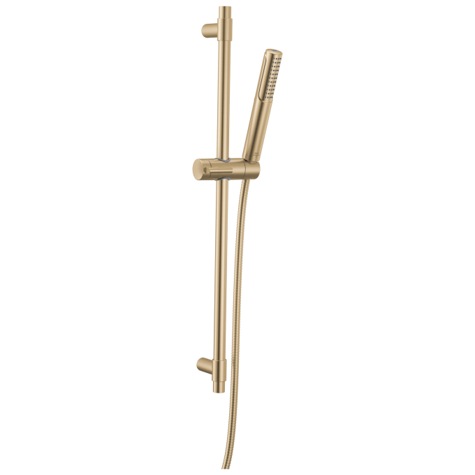 DELTA Universal Showering Components 2-Setting Hand Shower with ProClean Spray – Slide Bar Mount — Lumicoat® Champagne Bronze