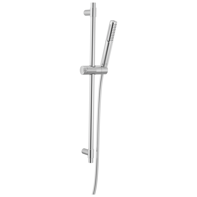 DELTA Universal Showering Components 2-Setting Hand Shower with ProClean Spray – Slide Bar Mount — Lumicoat® Chrome