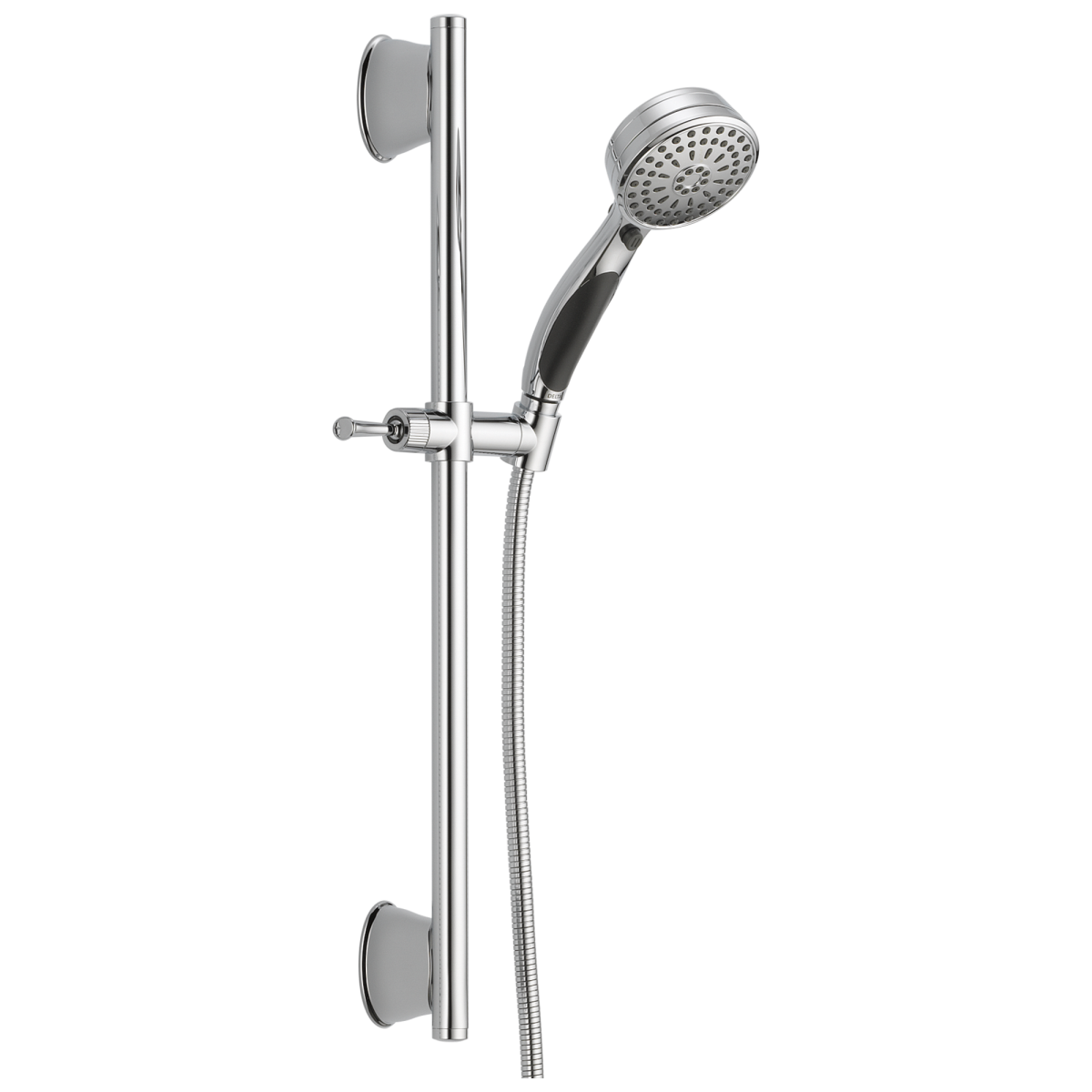 DELTA Universal Showering Components ActivTouch 9-Setting Slide Bar Hand Shower — Chrome
