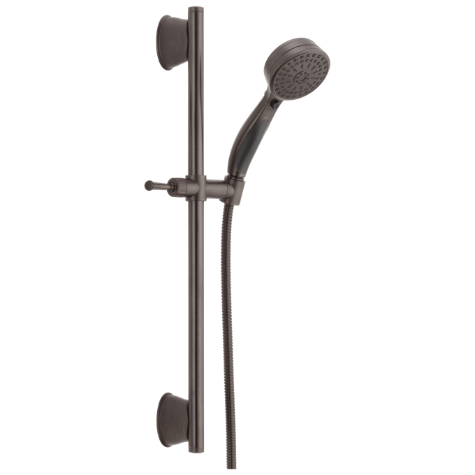 DELTA Universal Showering Components ActivTouch 9-Setting Slide Bar Hand Shower — Venetian Bronze