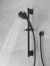 DELTA Universal Showering Components H2OKINETIC 5-Setting Slide Bar Hand Shower — Matte Black