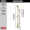 DELTA Universal Showering Components H2OKINETIC Single-Setting Slide Bar Hand Shower — Lumicoat® Polished Nickel