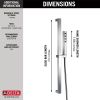 DELTA Universal Showering Components H2OKINETIC Single-Setting Slide Bar Hand Shower — Lumicoat® Chrome