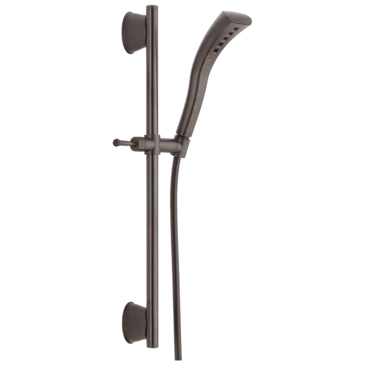 DELTA Universal Showering Components H2OKINETIC Single-Setting Slide Bar Hand Shower — Venetian Bronze