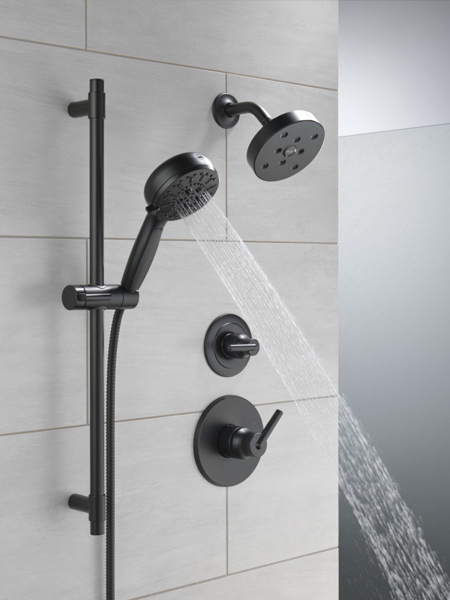 DELTA Trinsic 3-Setting 2-Port Diverter Trim — Matte Black