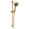 DELTA Universal Showering Components 7-Setting Slide Bar Hand Shower with Cleaning Spray — Lumicoat® Champagne Bronze
