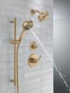DELTA Trinsic 3-Setting 2-Port Diverter Trim — Champagne Bronze
