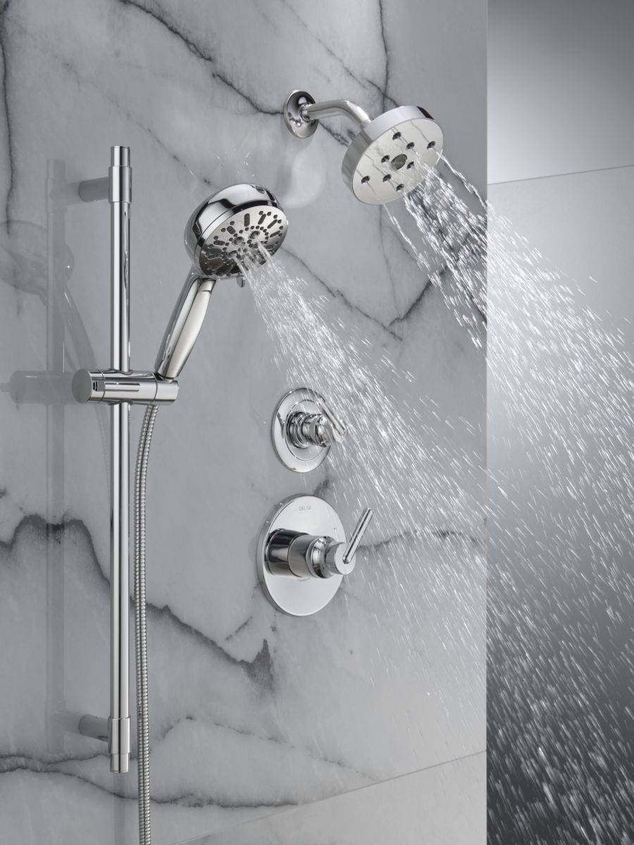 DELTA Trinsic Monitor 14 Series H2OKINETIC Shower Trim — Chrome