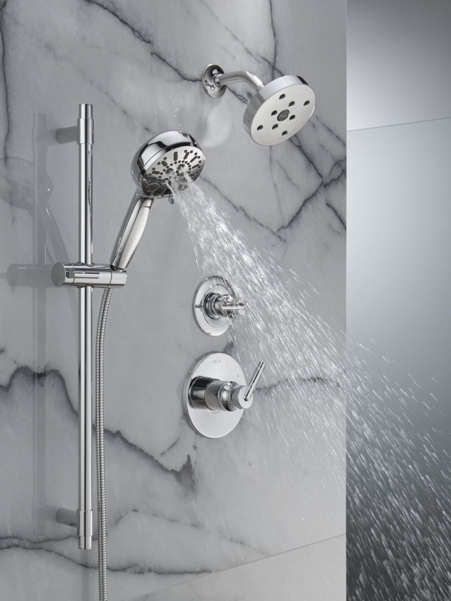 DELTA Trinsic Monitor 14 Series H2OKINETIC Shower Trim — Chrome